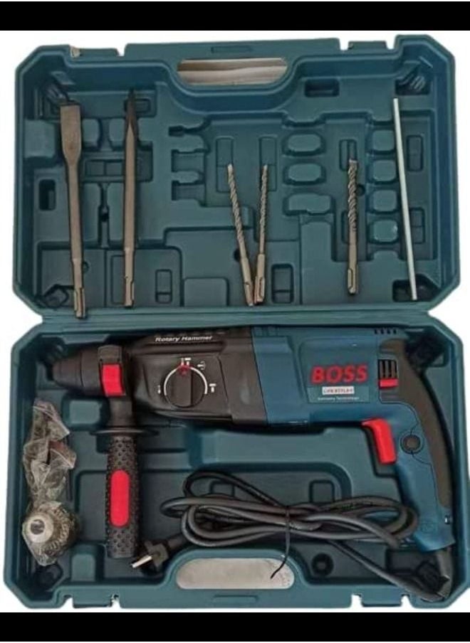 BOSS Electric Hammer Drill 2200W Rotary Hammer, 26 Mm Concrete Capacity  - Image 2