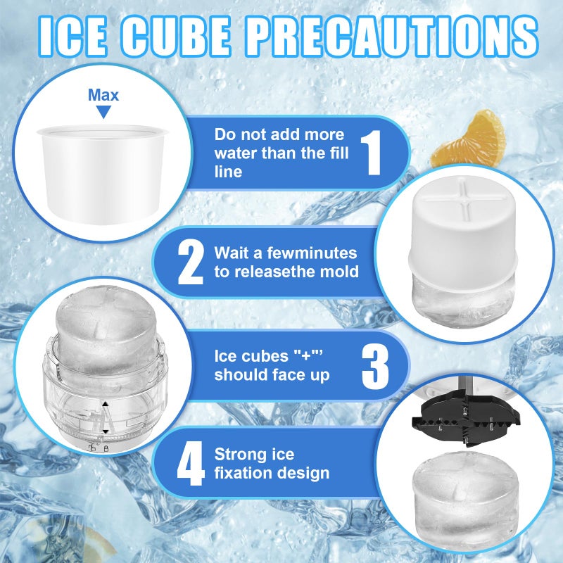 KITOART Shaved Ice Attachment for KitchenAid Stand Mixers with 8 Ice Molds, Ice Shaver Attachment, Snow Cone Attachment/Maker with Coarse and Fine Blades - Image 4