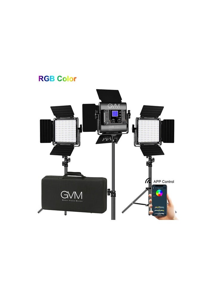 GVM Great Video Maker GVM RGB STUDIO LIGHT LED 880RS 3L KIT  - Image 2