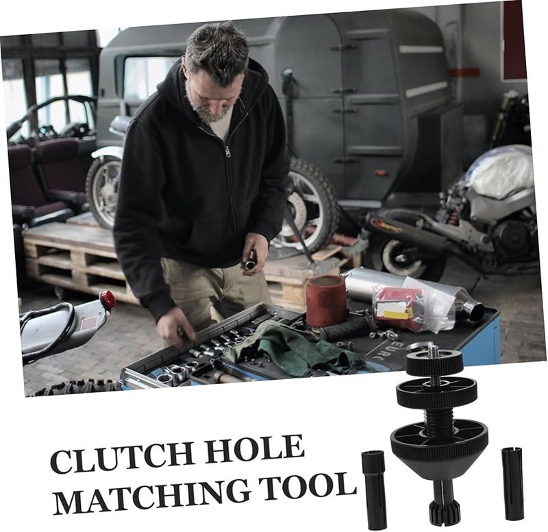 أدوات محاذاة القابض الأسود طقم من مجموعتين قطع غيار السيارات تصحيح الثقب 13X8X8CM - Image 5