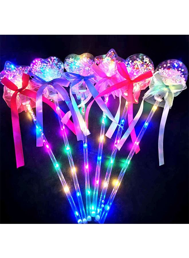 زي سي إم - هابي 4 قطع من لعبة عصا الجنية المضيئة على شكل قلب - Image 3