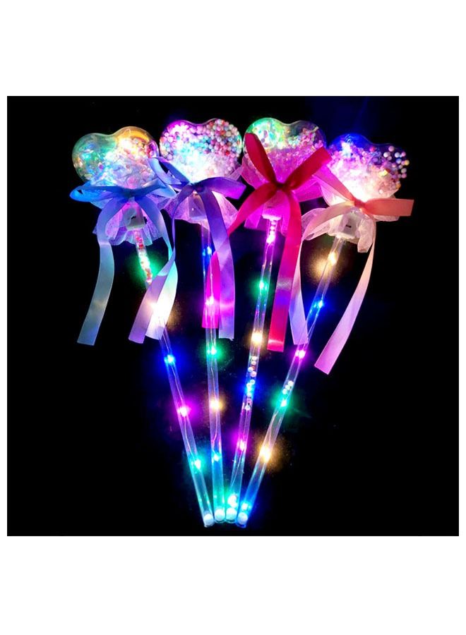 زي سي إم - هابي 4 قطع من لعبة عصا الجنية المضيئة على شكل قلب - Image 1