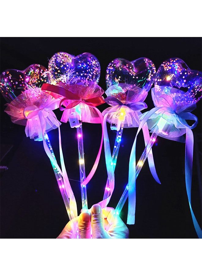 زي سي إم - هابي 4 قطع من لعبة عصا الجنية المضيئة على شكل قلب - Image 2