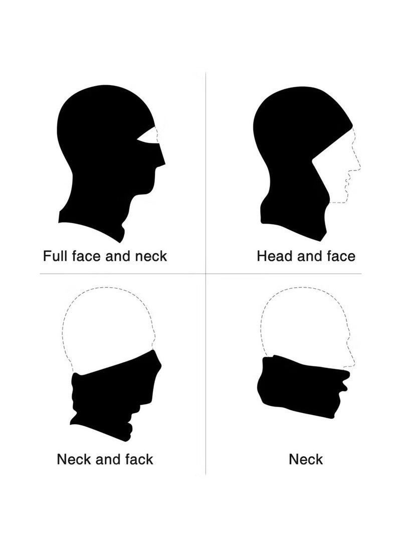 5Pcs Balaclava Face Mask,Adjustable Windproof Dustproof UV Protection Face Cover for Men Women Skiing Snowboarding Cycling Hiking - Image 5