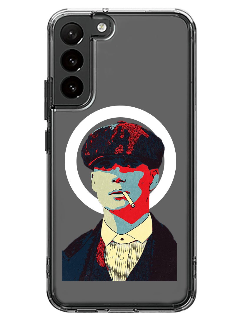 Theodor - Magnetic Case for Samsung Galaxy S23 Plus 6.6-inch Compatible with MagSafe Wireless Charging, Shockproof Phone Bumper Cover Peaky Blinder - Image 1