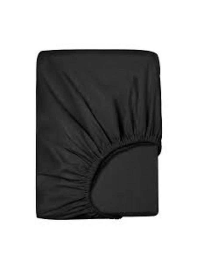 تى ام هوم ملاية  باستك أسود  من TM Home  قطن طبيعي 100%، 400 غرزة، جودة فندقية 5 نجوم - Image 1