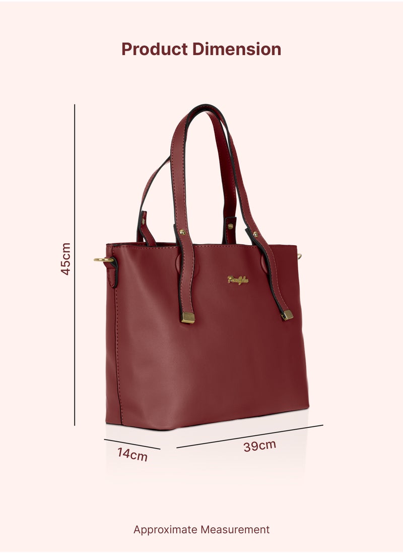 PARAJOHN Bella Tote Solid Fashionable Ladies Top-handle Bags Handbags for women Shoulder Crossbody bag  - Image 2