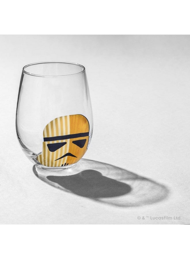 JoyJolt JoyJolt Star Wars™ Helmet Hues Tumblers Stemless Glasses. Set of 4 Large 19oz Glass Drinking Glasses, Wars Kitchen Gifts and, Collectibles for Adults - Image 5
