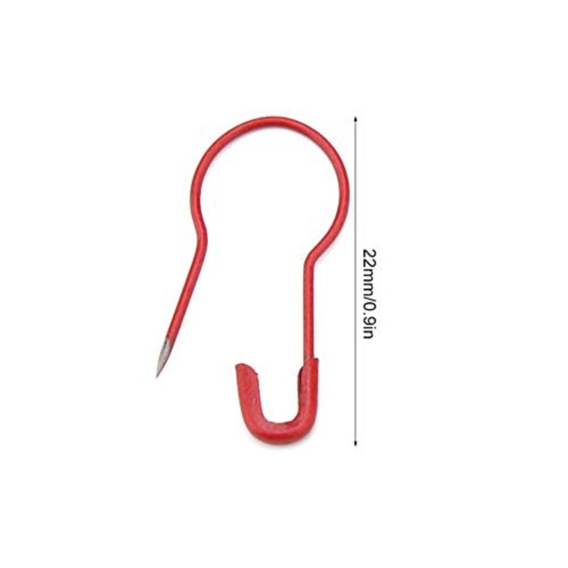 Wal front 300Pcs Colorful Bulb Safety Pins, Calabash Gourd Shape Tag Craft Safety Pins Metal Clips Clothing Accessories for DIY Craft Making - Image 2
