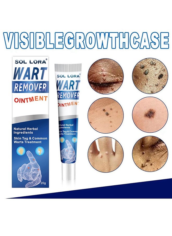 SOL LORA - Wart Removal - Natural Herbal Wart Remover Treatment Skin Repair Cream Against Moles Warts Use On Any Parts Of Body 20g - Image 1