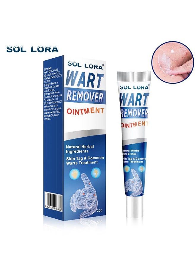SOL LORA - Wart Removal - Natural Herbal Wart Remover Treatment Skin Repair Cream Against Moles Warts Use On Any Parts Of Body 20g - Image 1