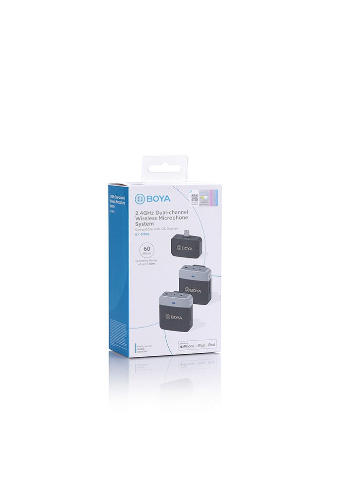 BOYA Boya BY-M1V6  2.4GHz Dual-Channel Wireless Microphone System for IOS devices, iphone, ipad etc  - Image 4