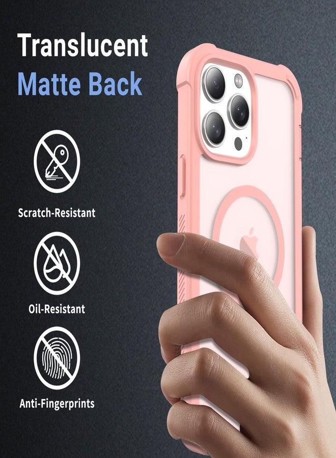 jaroco for iPhone 13 Pro Max case, [Compatible with MagSafe][Military Grade Drop Protection][Heavy Duty Protection][Non-Slip][Shockproof] 2-Layer Durable Bumper Phone Case 6.7''-Pink - Image 5