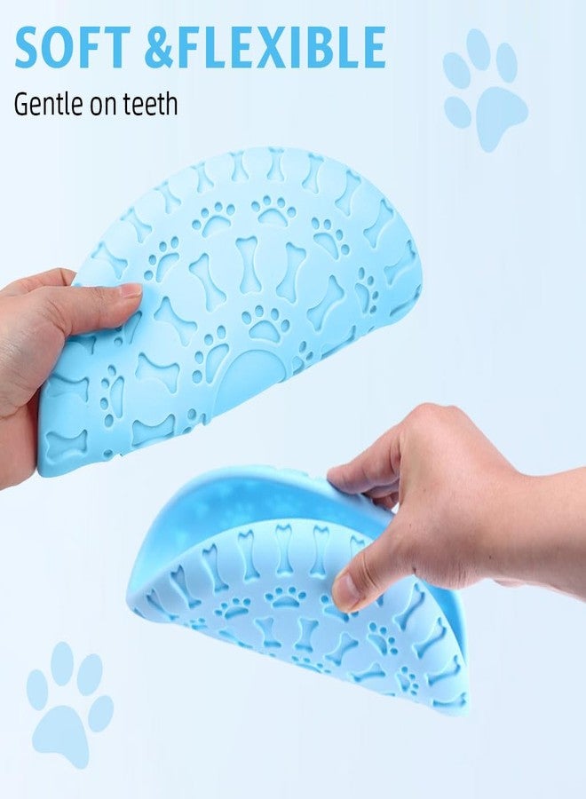 Qpets® TPR Rubber Dog Frisbee, Flying Disc & Slow Feeder Dish - Waterproof & Chew-Resistant for Outdoor Play - Interactive Fetch Toy for Aggressive Chewers, Floats in Water (Blue) - Image 3