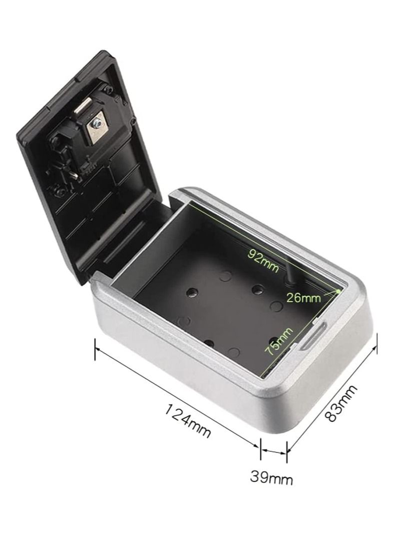 Rubik Key Storage Lock Box with 4-Digit Combination Lock Wall Mounted Outdoor and Indoor Safe Box for Home Hotel Office - Image 3