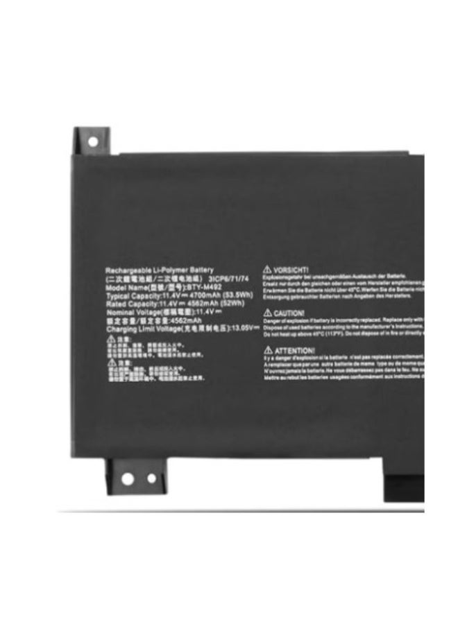 Terabyte BTY-M492 Laptop Battery for MSI WF66 WF76 Pulse GL66 GL76 Katana GF66 GF76 11UC 11UD 11UE 12UE Sword 15 A11U Crosshair 15 17 A11UEK Series 53.5Wh 11.4V 4700mAh - Image 4