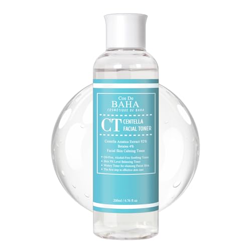 Cos De BAHA Centella 92 Facial Toner 676 Fl Oz Lightweight CICA Toner with Centella Asiatica Extract Madecassoside Aloe 200 ml - Image 1