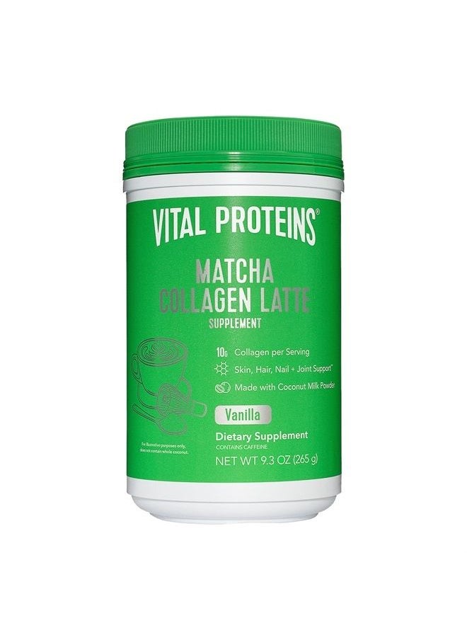 Vital Proteins VITAL PROTEINS Vanilla Matcha Collagen Latte Powder, 9.3 OZ  - Image 1