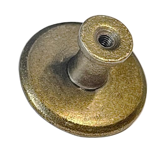 trust4care 15-Pack Antique Brass Kitchen Cabinet Knobs Pulls, Zinc Weathered Brass Round Dresser Drawer Knobs with Sunburst Pattern, Vintage Farmhouse Sideboard Handle Hardware - Image 3