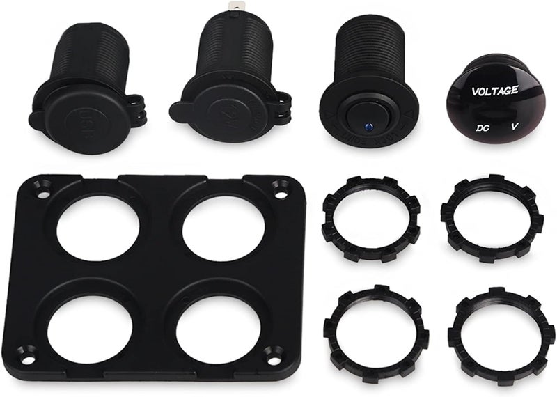 DEMULAX 3.1A Dual USB Car Charger with Voltmeter - Image 3