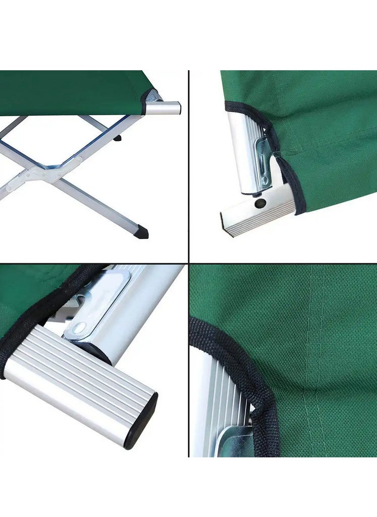 GO2CAMPS Heavy Duty Foldable Camping Bed With Carry Bag | Sun Lounger | Travel Bed | Camping Cot | Portable Multifunctional Trip Bed For Hiking, Beach, Desert, Home,Offices,Traveling | Military-Grade Portable Sleeping Bed With 190Cm Length, 65Cm Width, And 42Cm Height – Ideal For Camping, Hiking, And Outdoor Adventures  - Image 2