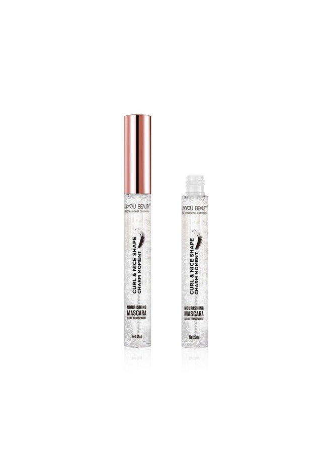 LAKYOU BEAUTY Curl & Nice Shape Charm Moment Transparent Mascara | Smudge Proof | Waterproof | Volumizing, Lengthening, Clear & Long Lasting | Curls Lashes | Set Brows | Highly Pigmented | For All Skin Types | 8Ml  - Image 2