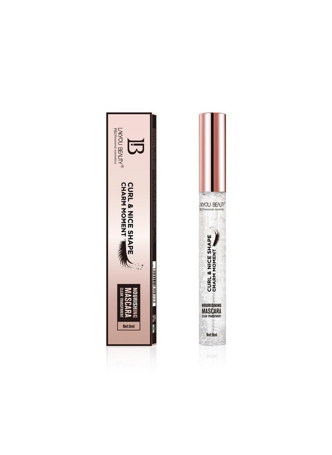 LAKYOU BEAUTY Curl & Nice Shape Charm Moment Transparent Mascara | Smudge Proof | Waterproof | Volumizing, Lengthening, Clear & Long Lasting | Curls Lashes | Set Brows | Highly Pigmented | For All Skin Types | 8Ml  - Image 1