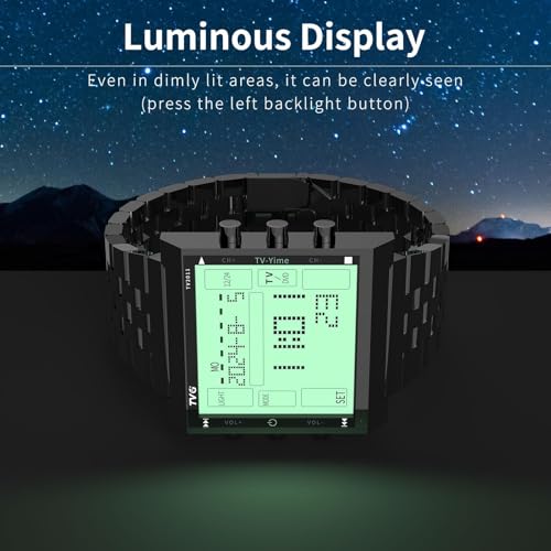TVG Men's Digital Watch,Military Sports Waterproof LED Watch with Remote Alarm,Stopwatch and Digital TV,Fashion Casual Wrist Tactical Army Watch for Men (Silver) - Image 5