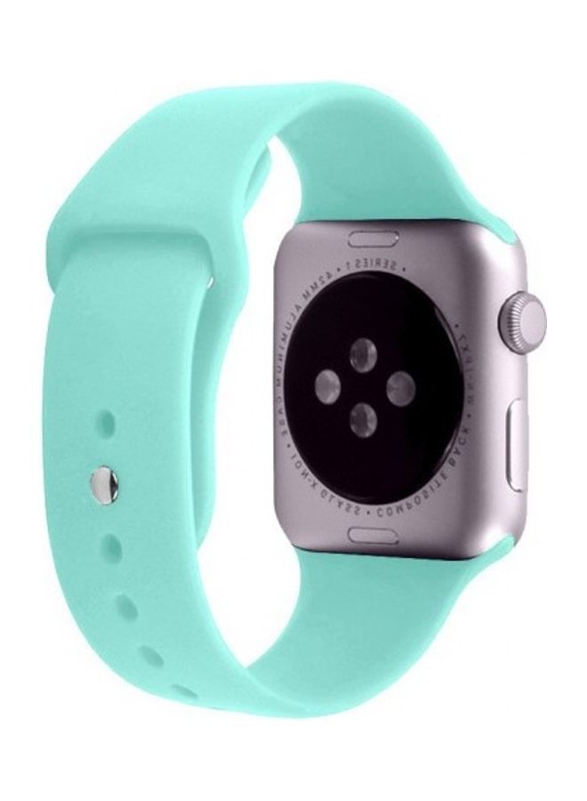 Silicone Replacement Band For Apple Watch Marine Green - Image 4