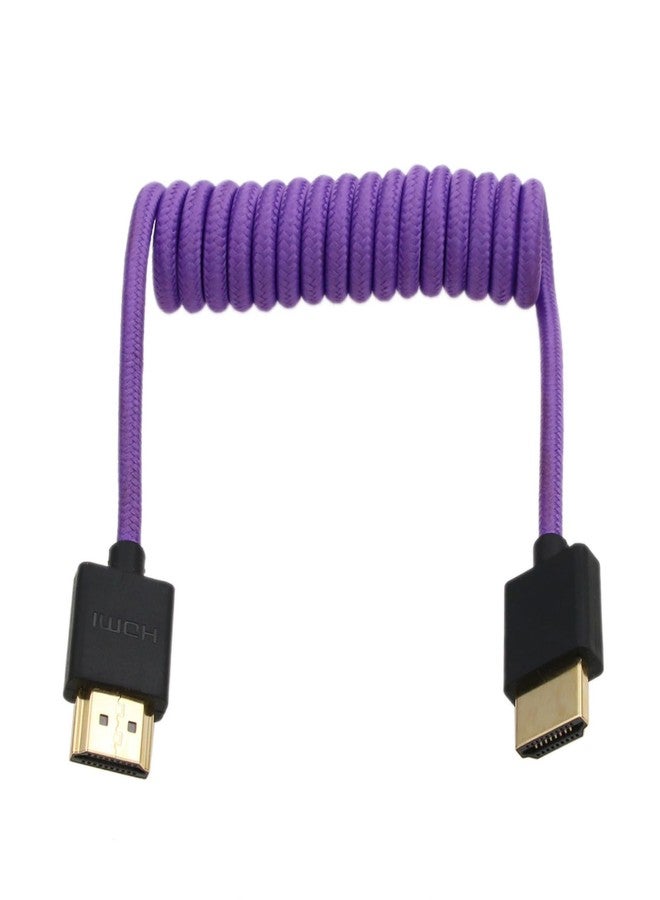 كابل HangTon بدقة 4K و8K بمعدل 60 إطارًا في الثانية، من النوع A، HDMI 2.1 إلى HDMI، مضفر، متوافق مع أجهزة Atomos وNinja V وSmallHD وBlackmagic وشاشات العرض وكاميرات Panasonic وSony وCanon وNikon، لون بنفسجي - Image 4