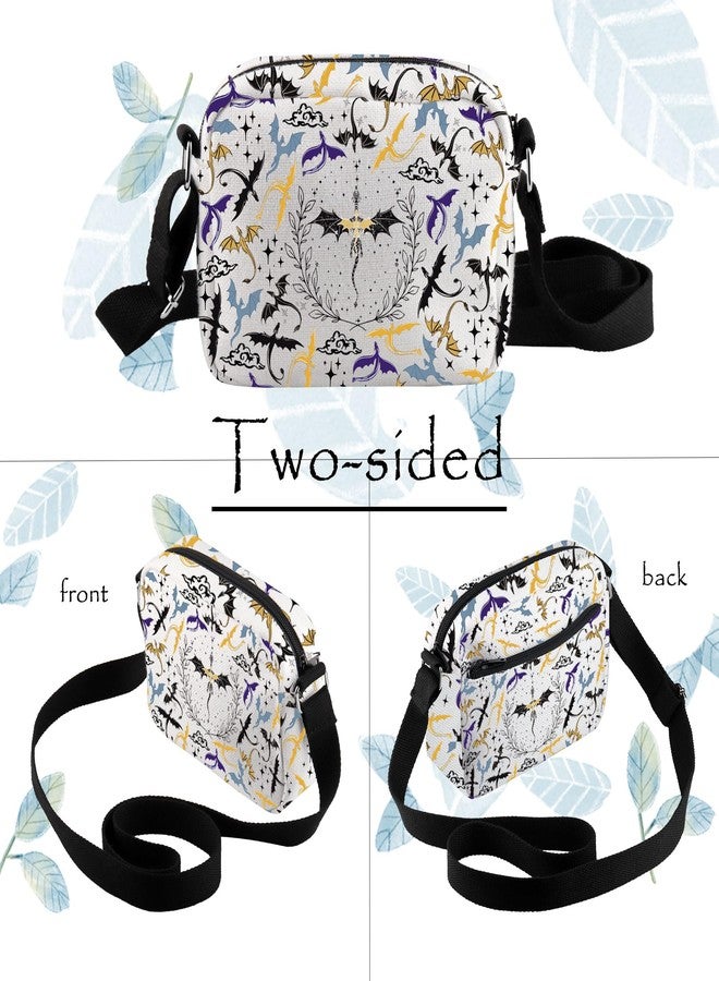 TOBGBE FWing Dragon Rider Gifts Book Lover Crossbody Bag FW Book Series Inspired Gifts FW Fantasy Novel Lover Shoulder Purse (FW Book Lover H CB) - Image 4