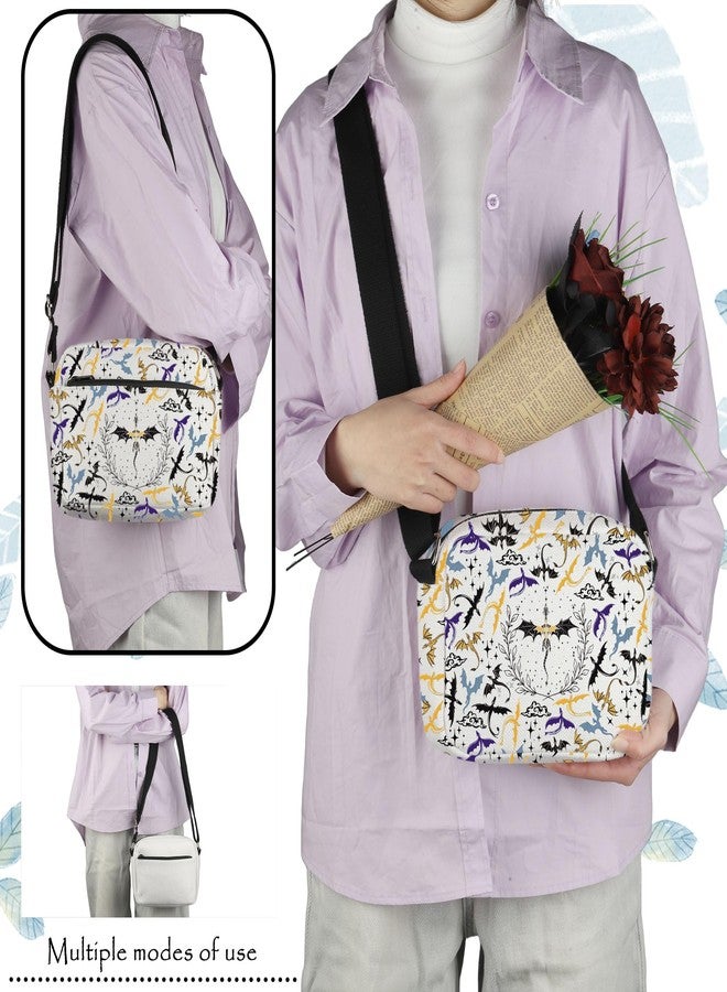 TOBGBE FWing Dragon Rider Gifts Book Lover Crossbody Bag FW Book Series Inspired Gifts FW Fantasy Novel Lover Shoulder Purse (FW Book Lover H CB) - Image 2