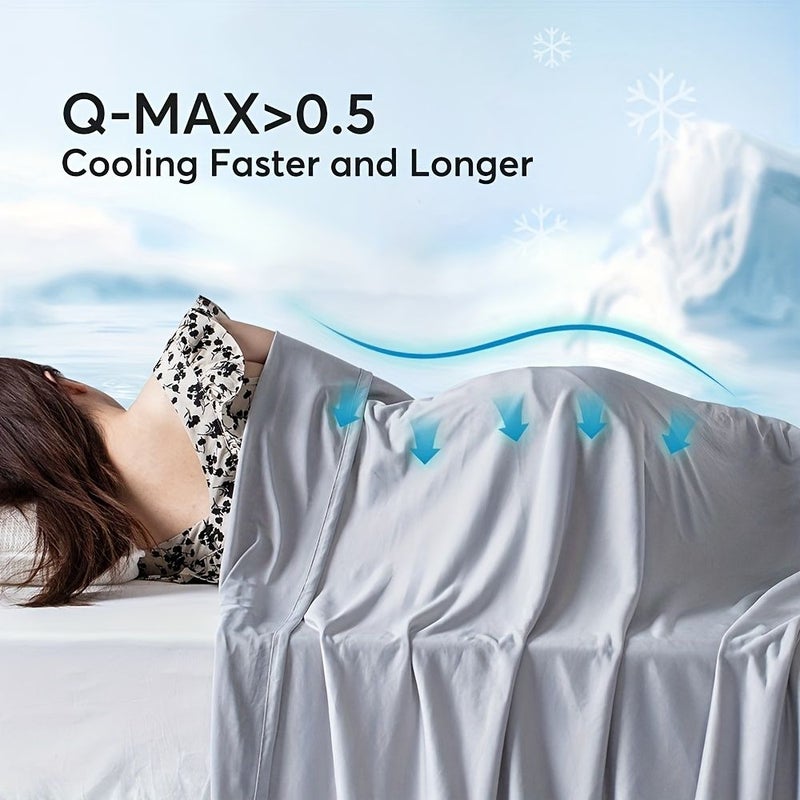 Ultra Soft Double Sided Cooling Blanket Vanilla Ice Cream 60x80 Breathable Lightweight Durable For Hot Sleepers Home Office Dorm Bedding Travel Car Use Machine Washable - Image 3