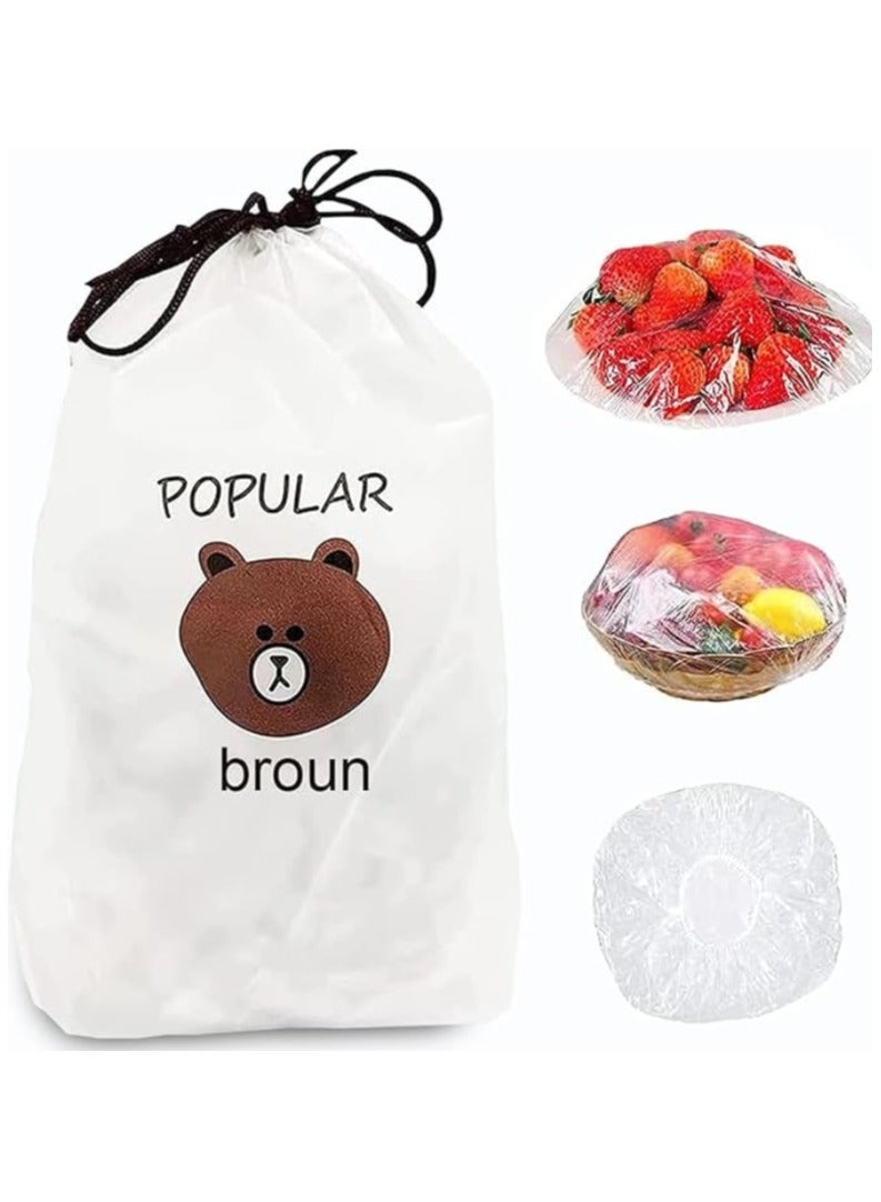 Fresh Keeping Bags,Elastic Plastic Food Storage Covers,Pe Cling Film Bag,Used For Fruit Preservation And Food Storage Clear  - Image 1