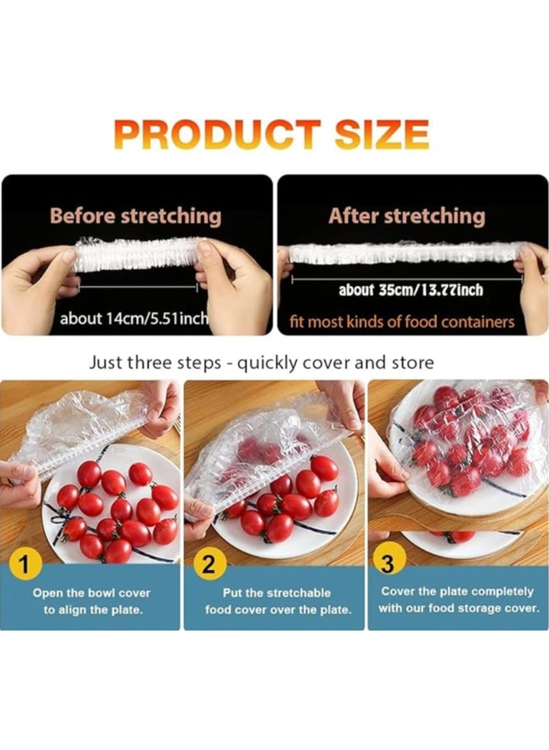 Fresh Keeping Bags,Elastic Plastic Food Storage Covers,Pe Cling Film Bag,Used For Fruit Preservation And Food Storage Clear  - Image 3