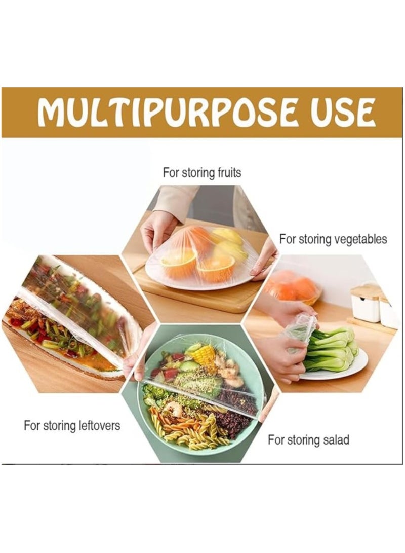 Fresh Keeping Bags,Elastic Plastic Food Storage Covers,Pe Cling Film Bag,Used For Fruit Preservation And Food Storage Clear  - Image 4