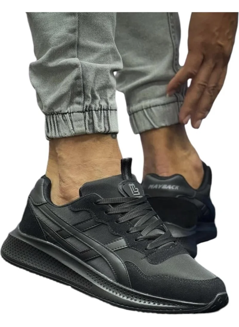 Liger Men's Comfort Light Sole Sneakers Black