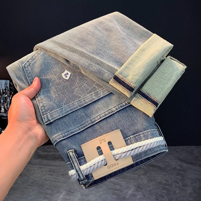 Unisex Classic Denim Jeans Loose Fit Daily Outdoor Wear - Image 2