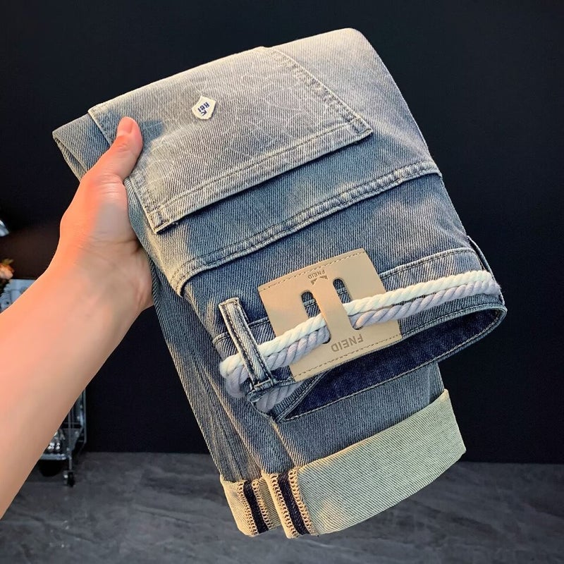 Unisex Classic Denim Jeans Loose Fit Daily Outdoor Wear - Image 4
