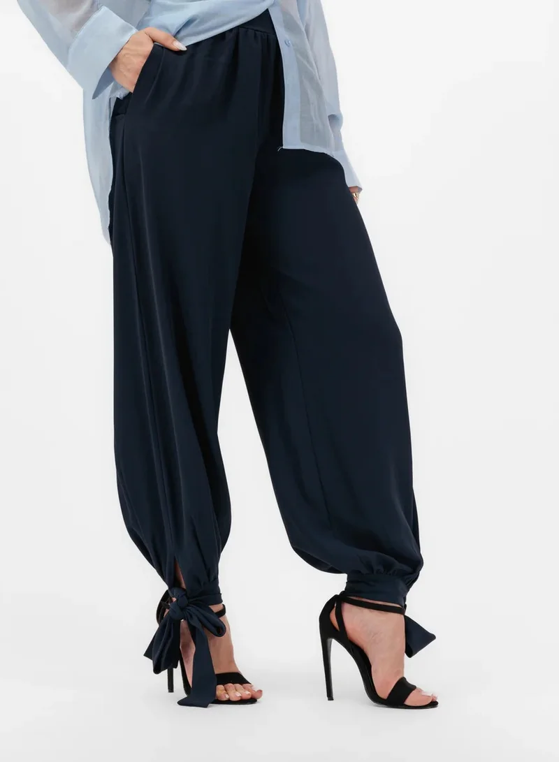 Lalele TROUSERS WITH MAXI BOW
