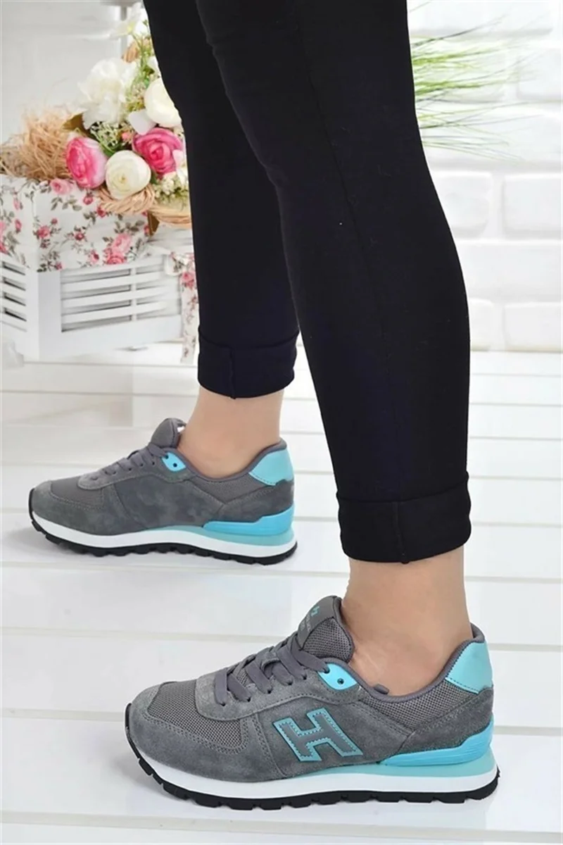 Hammer Jack Peru Women's Sneaker Sports Shoes 19250 Gray Turquoise V25