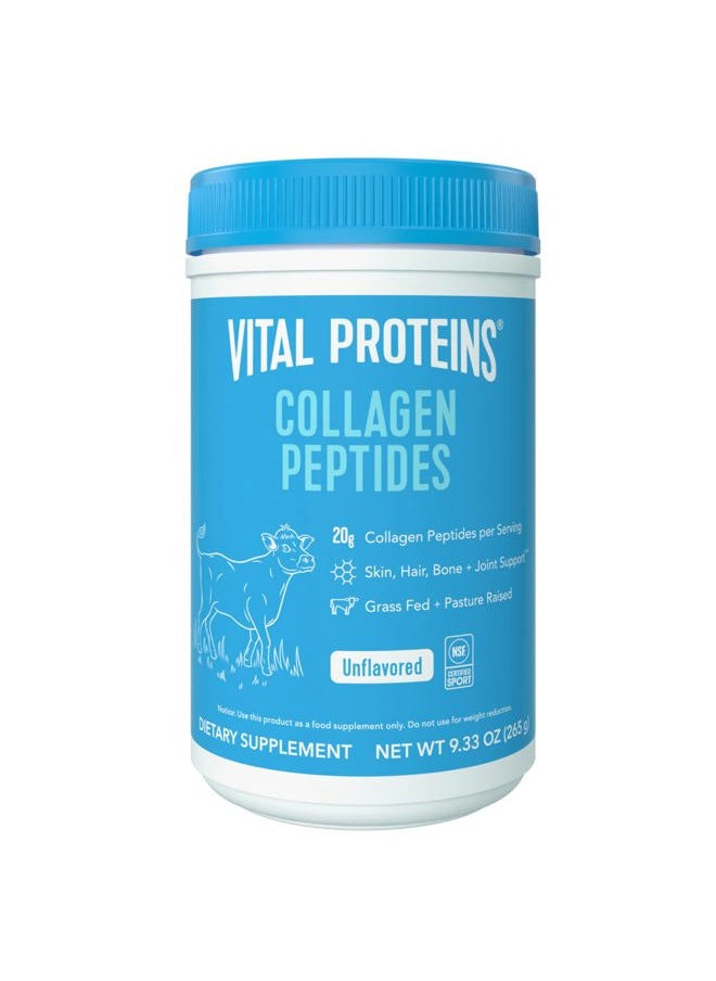 Vital Proteins Collagen Peptides Powder - Grass Fed Collagen Peptides for Hair, Nail, Skin, Bone & Joint Health, Unflavored, 9.33oz  - Image 1