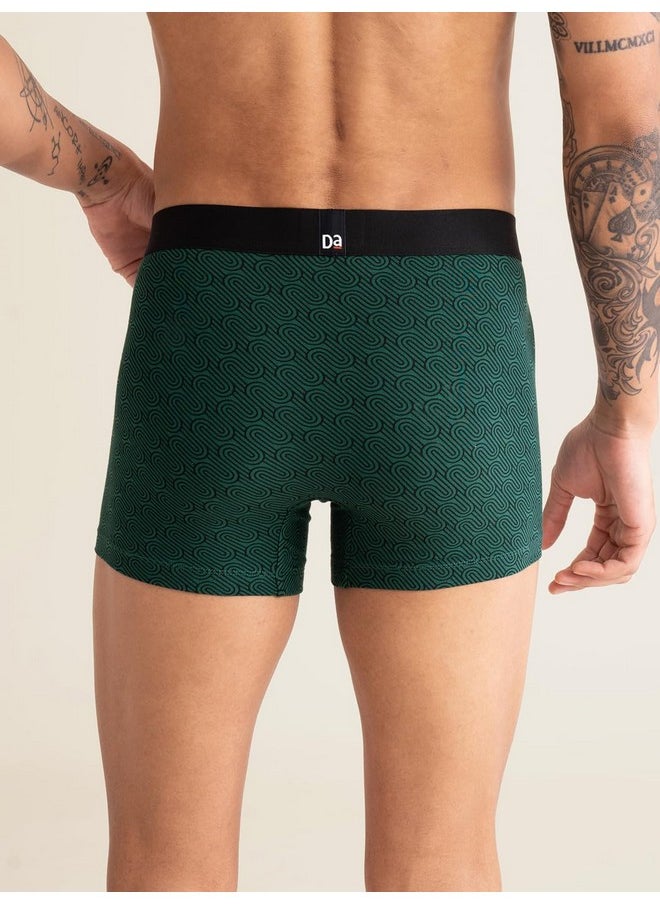 DaMENSCH - DAMENSCH Men's Regular Fit Printed Cotton Trunks | Combed Cotton, Stretchy Fabric, Anti-Bacterial and Microfibre Waistband - Image 1