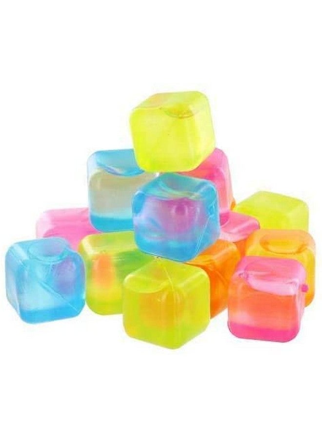 Prostuff.in Reusable ice Cube || ice Ball Mold ||for Home Restaurant Bar || Silicone, Multicolor (12 Pcs) - Image 1