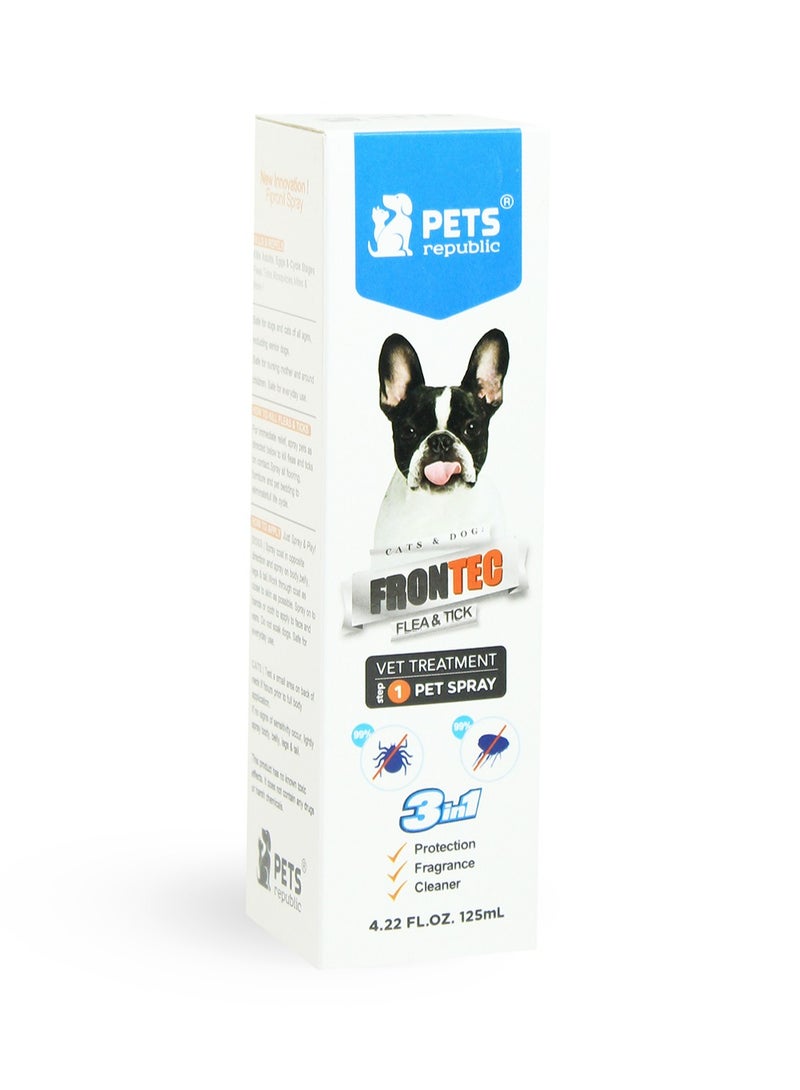 Pets Republic Frontec Flea & Tick Spray 125 ml