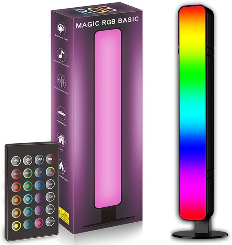 Smart RGB Light Bar with Music Sync & Remote Control, USB Powered LED Ambient Lamp for Gaming Room, TV Backlight, Bedroom & Home Decoration (1PC) - Image 1