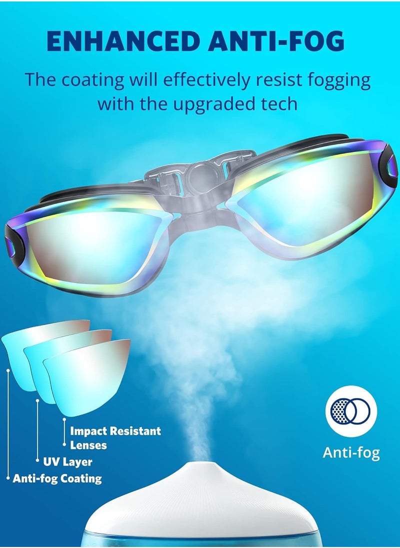 MOSH Aegend Swim Goggles, Swimming Goggles No Leaking Adult Men Women Youth  - Image 3