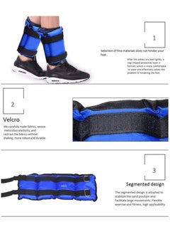 Festive Gallery Adjustable Ankle Weights for Women and Men, Ankle Wrist Weight Durable Practical Hands or Feet Wear Resistant, Walking Jogging Gymnastics Aerobics Enthusiasts Muscle Training (2 kg x 2Nos)  - Image 5