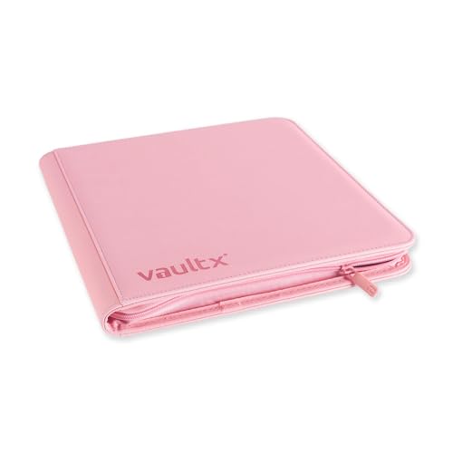Vault X 12 Pocket Zip Binder, 480 Cards, Exo-Tec Material, 20 Side-Loading Pages (Pink) - Image 3