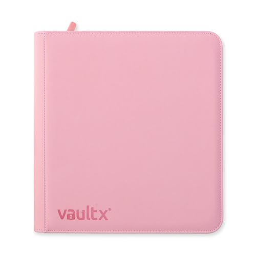 Vault X 12 Pocket Zip Binder, 480 Cards, Exo-Tec Material, 20 Side-Loading Pages (Pink) - Image 4